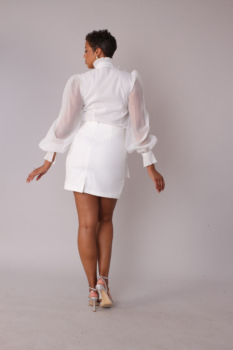 Floral Embroidered Blouse 82682 – Victorian-Inspired Elegance