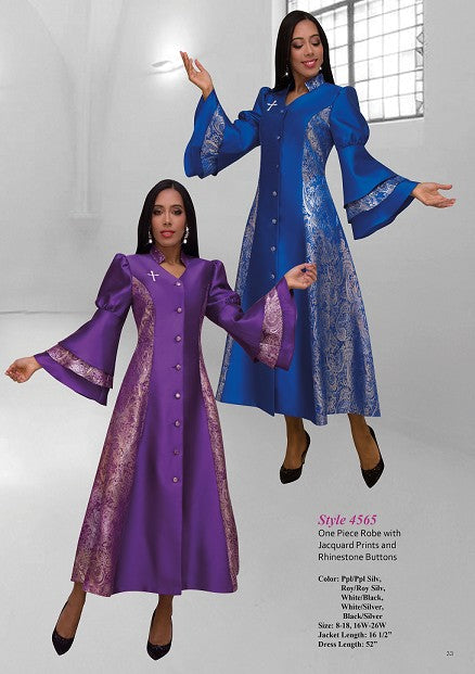 Divine Elegance Rhinestone Robe - 4565