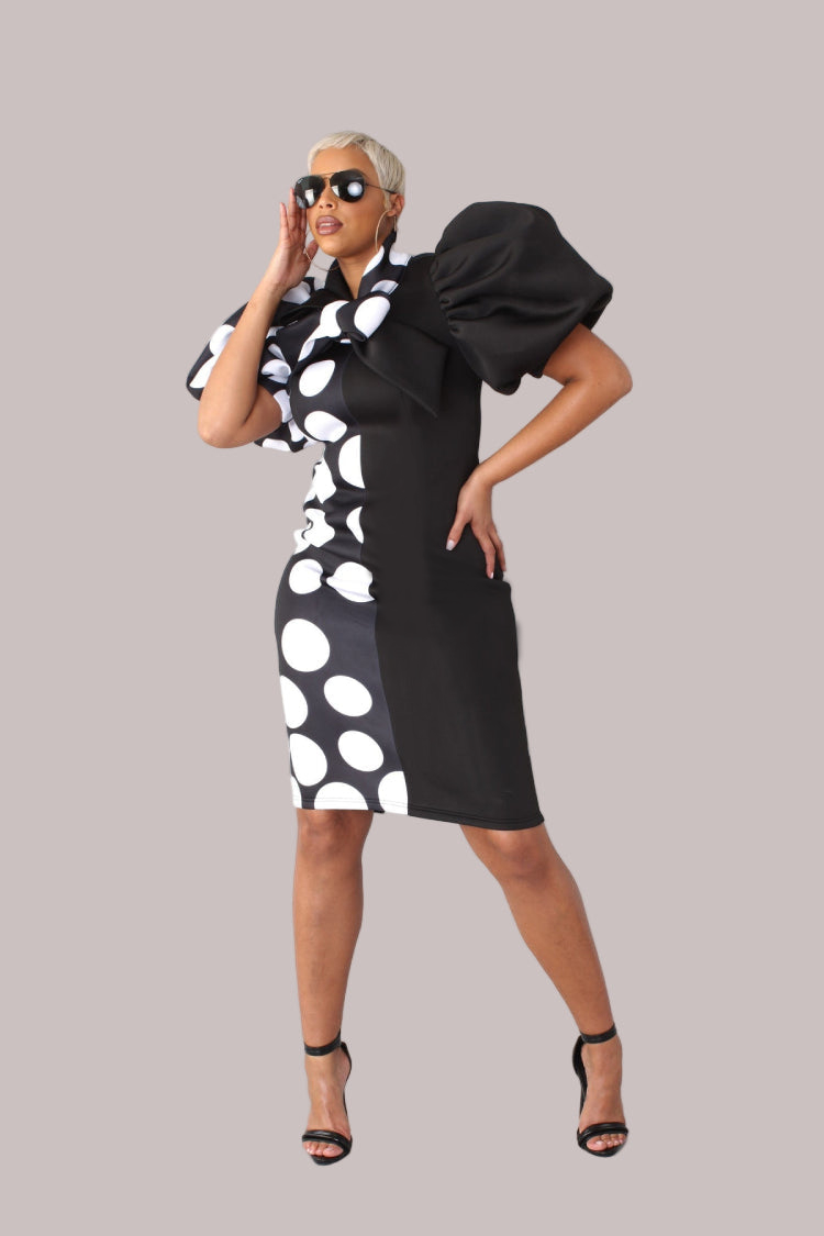 BLK/WHT DOTS