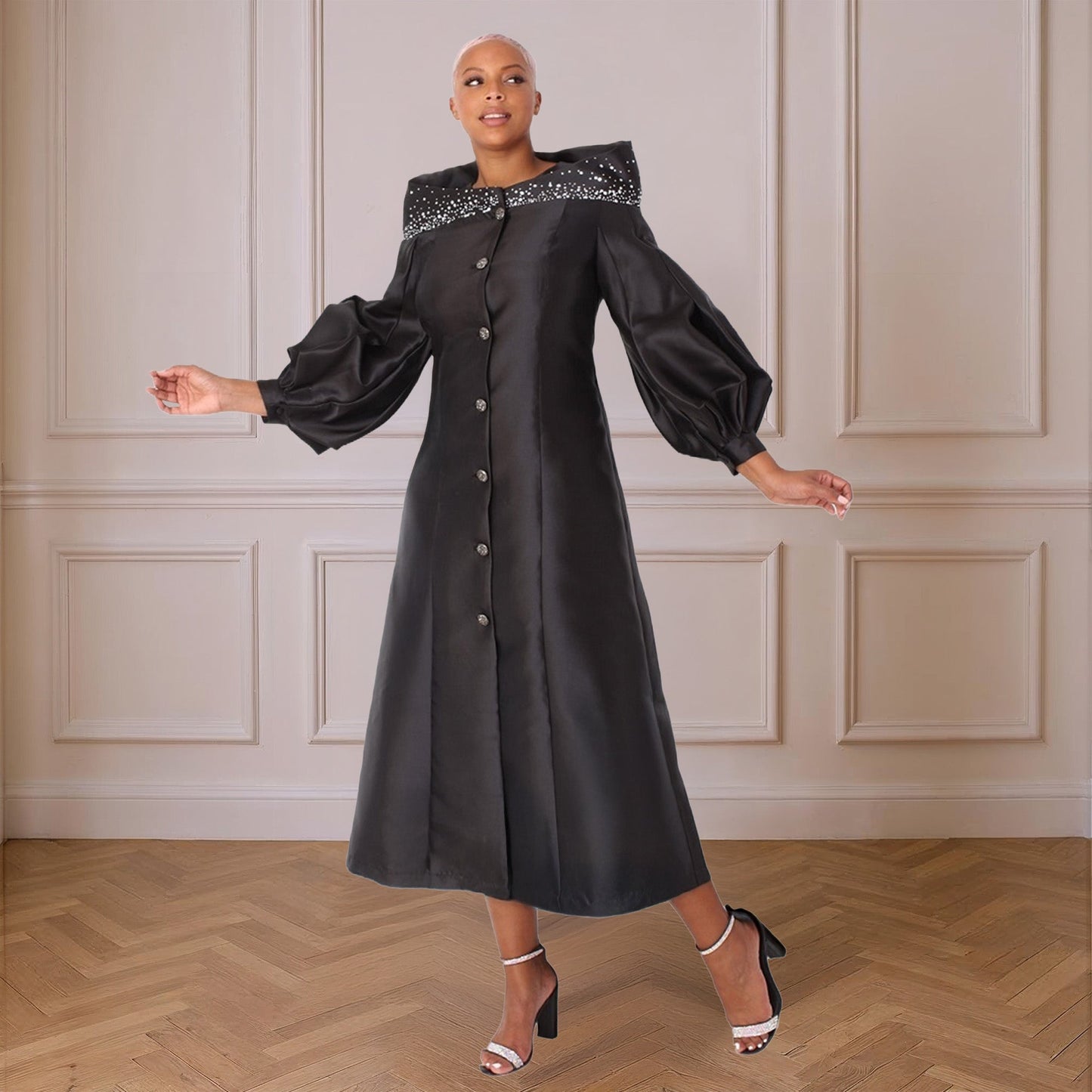 Elegant One-Piece Cassock Robe for Church Wear- 4801