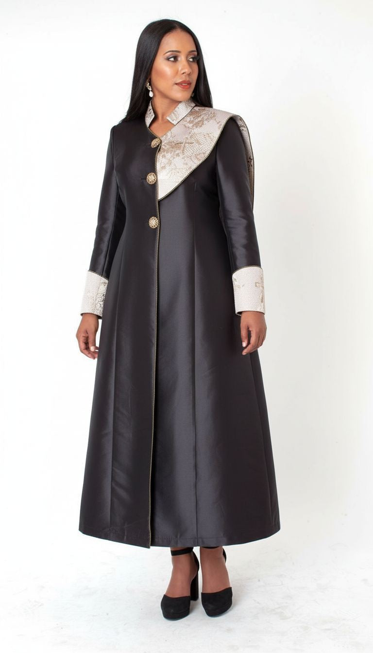 Jacquard Panel Clergy Robe - 41099