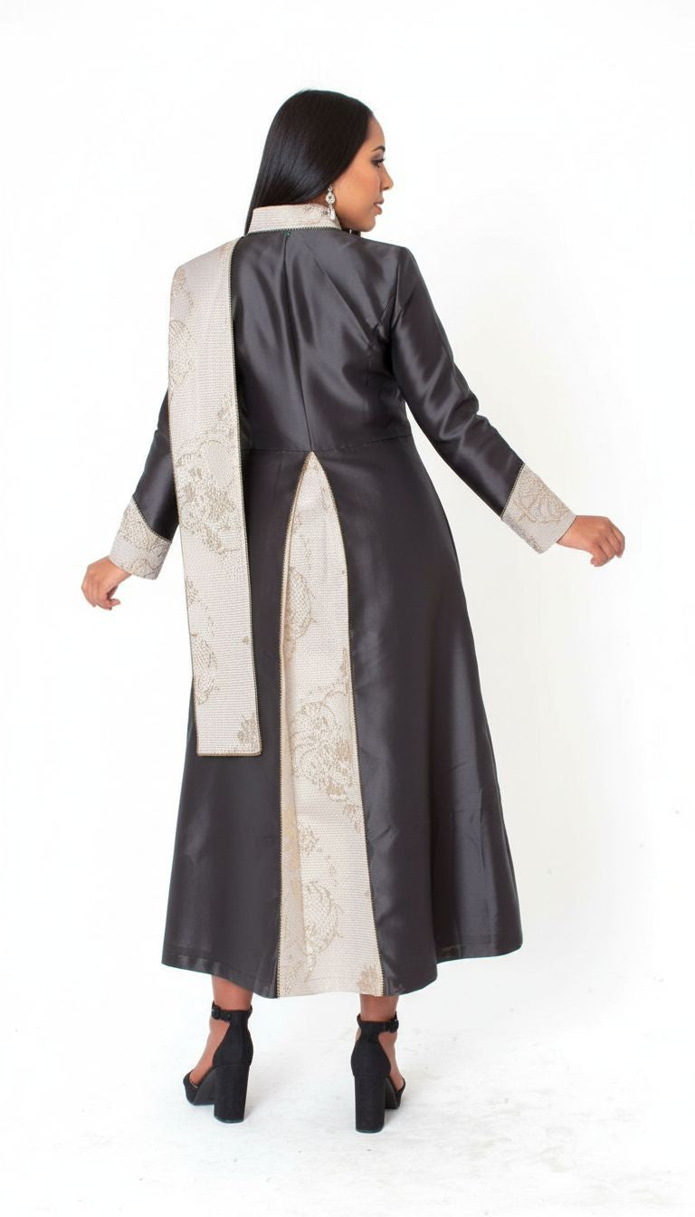 Jacquard Panel Clergy Robe - 41099