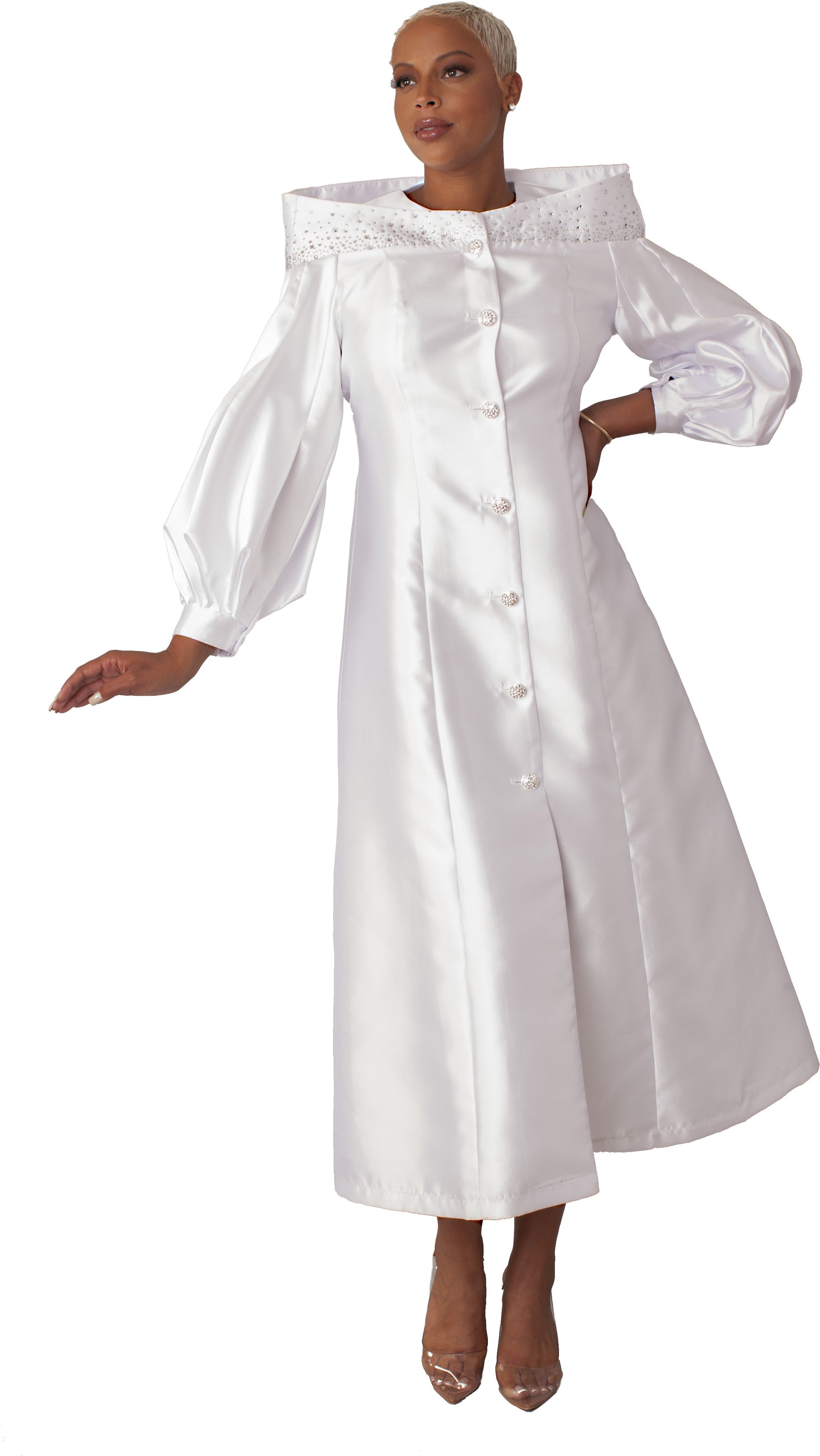 Elegant Plus Size One-Piece Cassock Robe for Church Wear