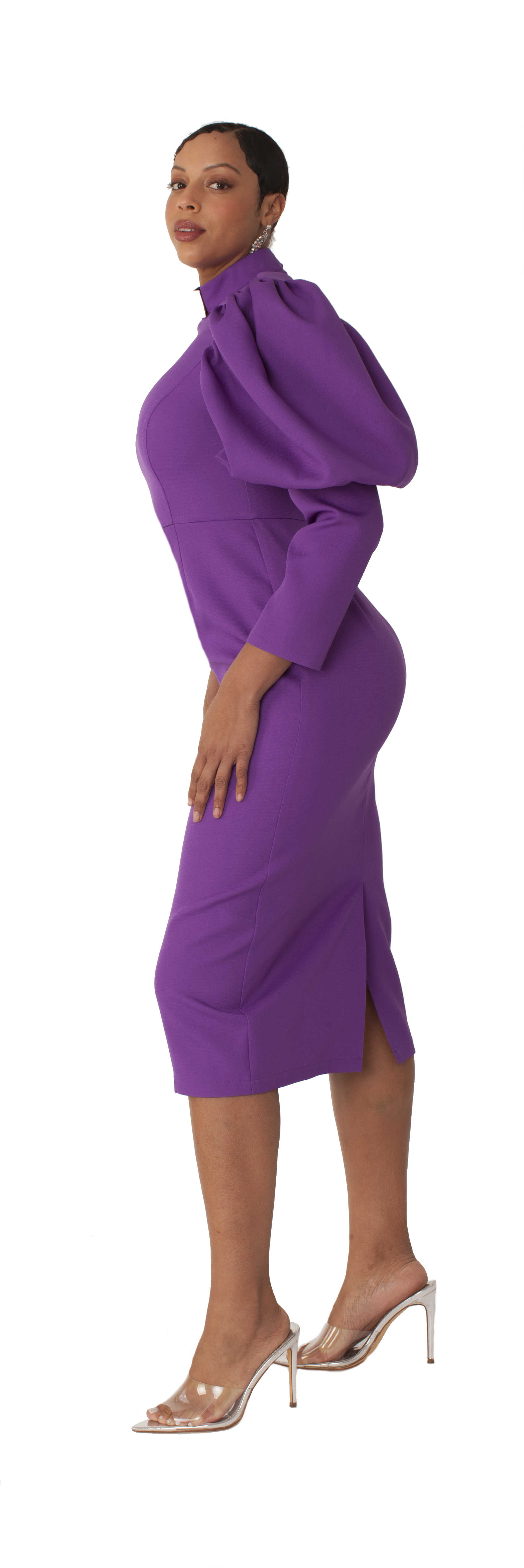 Clergy Dress with Puff Sleeves