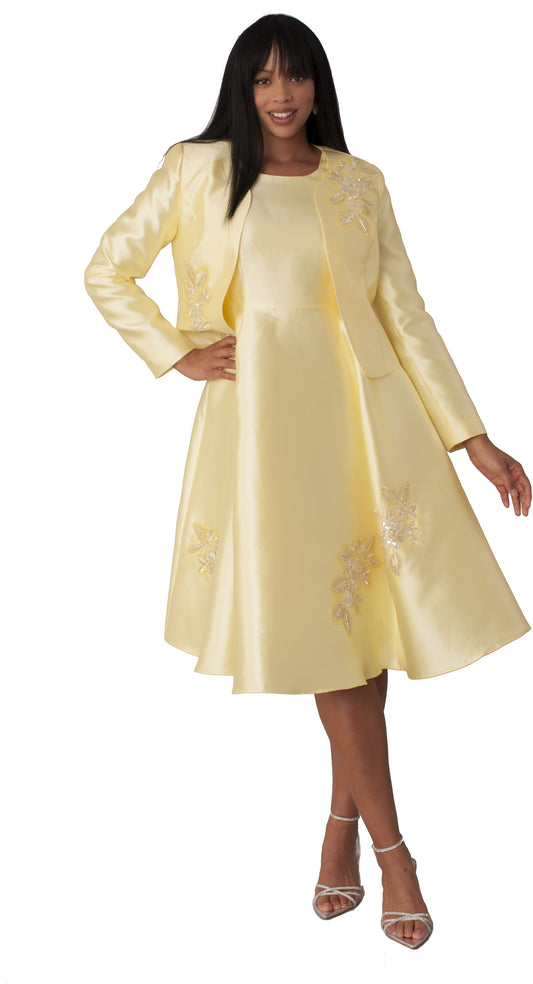 Plus Size Satin Dress and Jacket Set