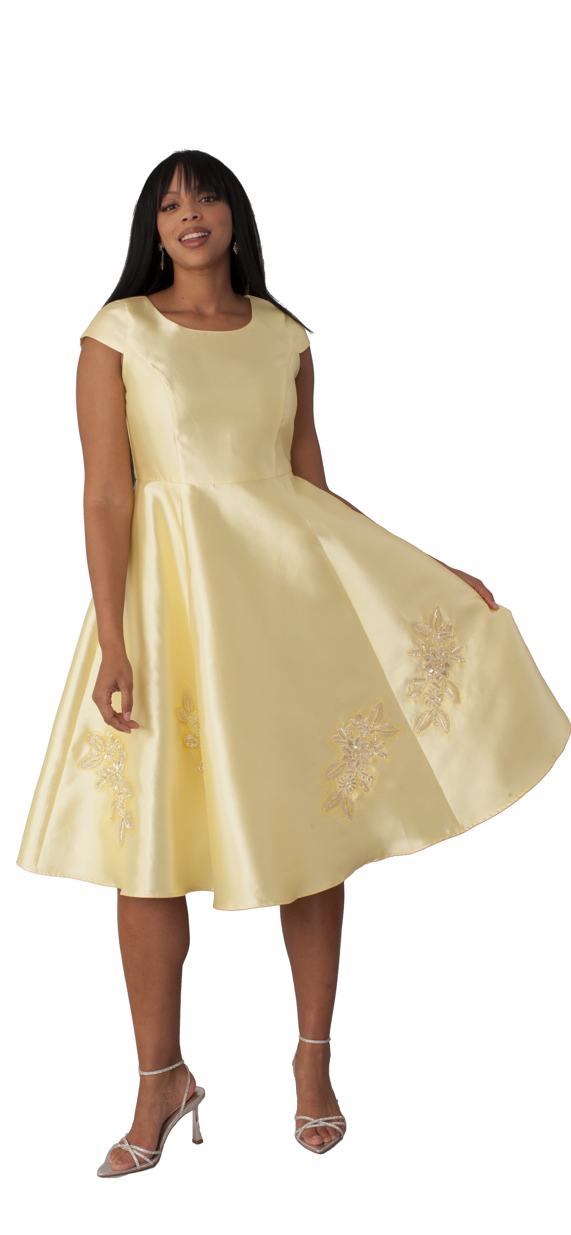 Satin Dress and Jacket Set