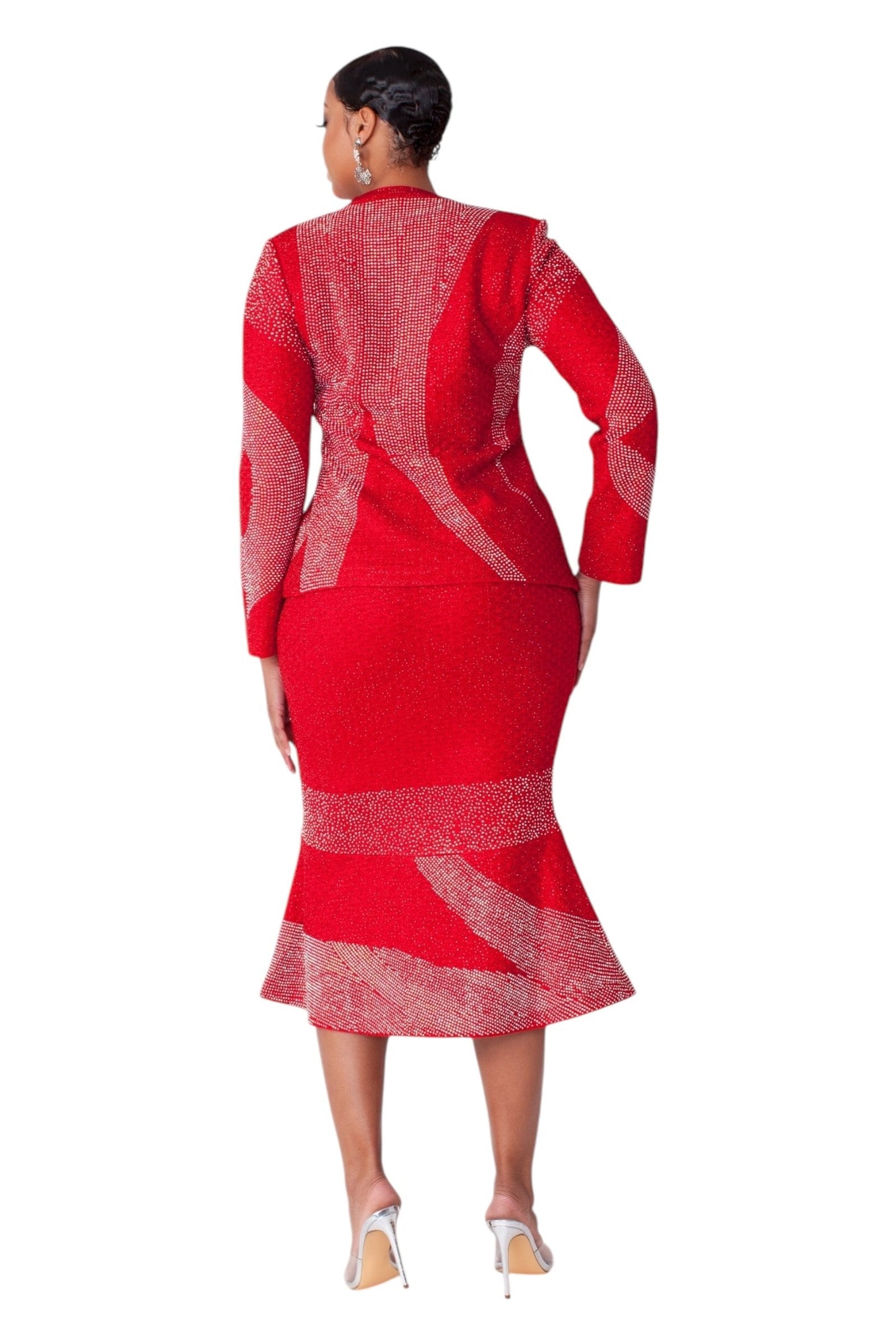 Liorah Knit Crystal Wave Skirt- 7312