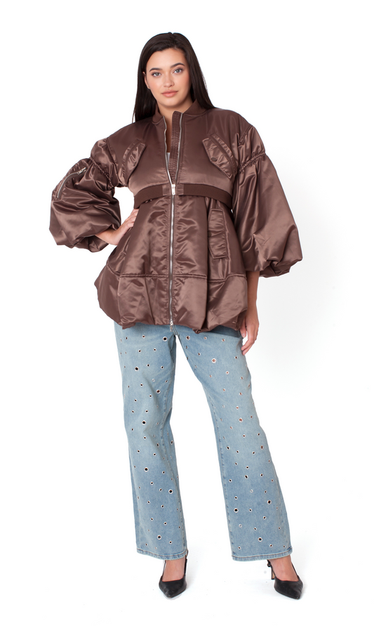 Woven Jacket with Contrasting Lining – Style 82337