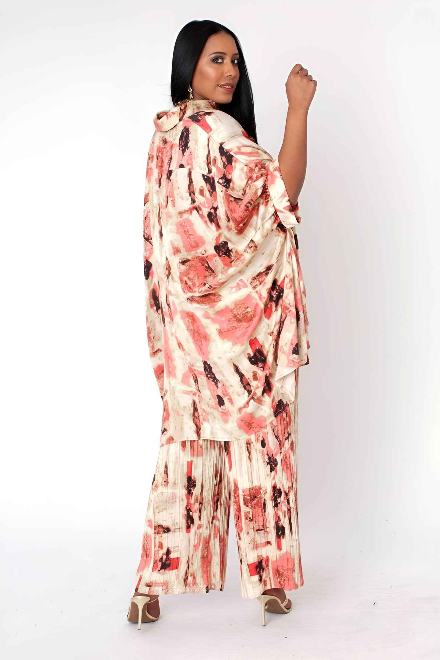Printed Lounge Pant Set - 82797