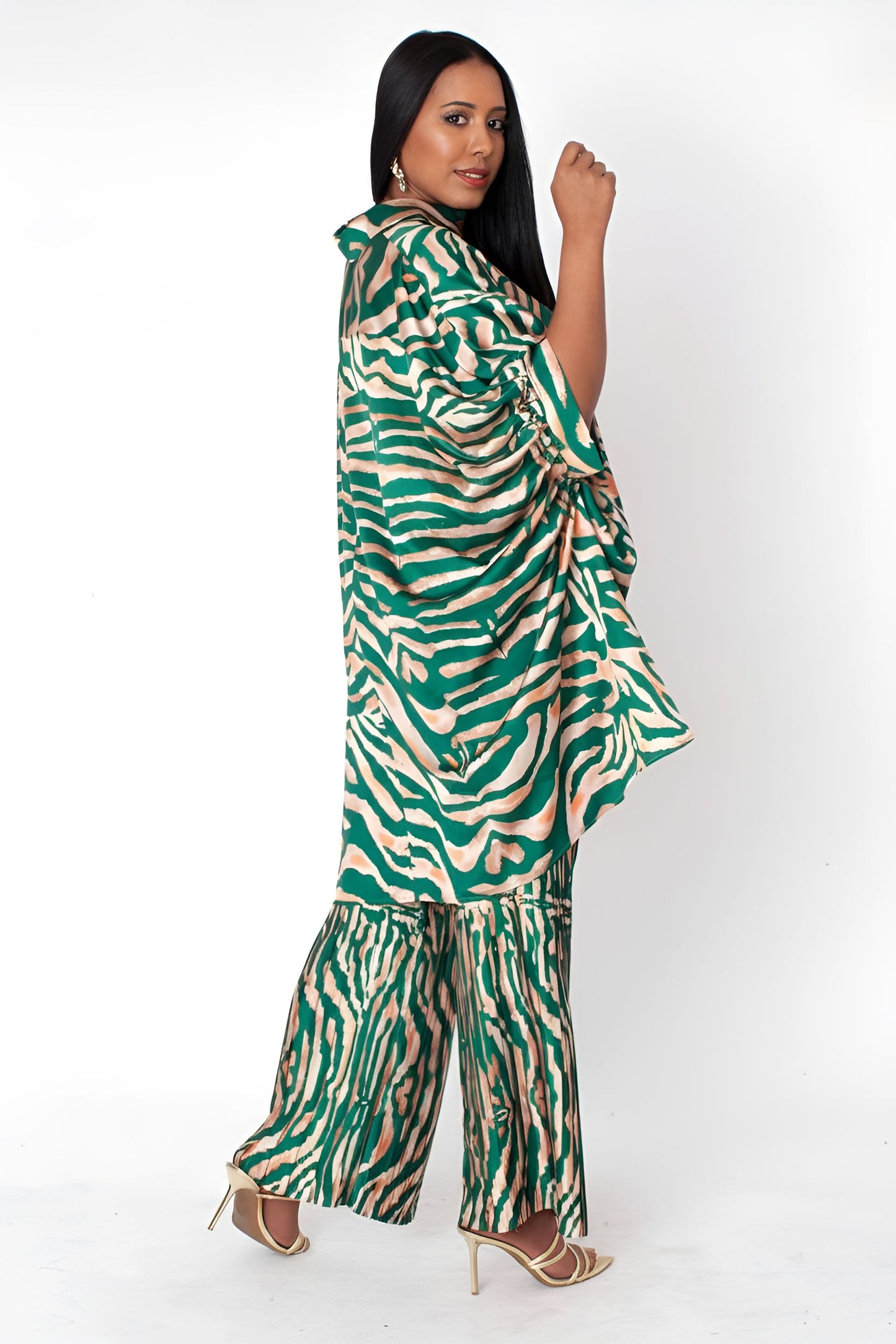 Printed Lounge Pant Set - 82797