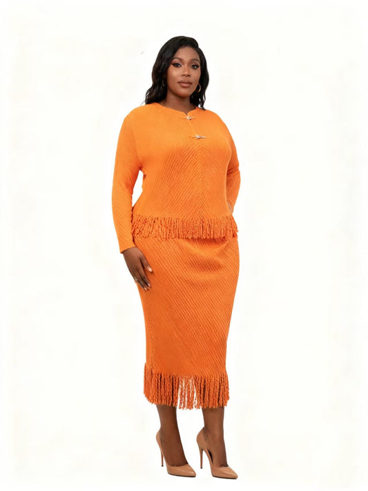 Heritage Fringe Skirt Set - 83019