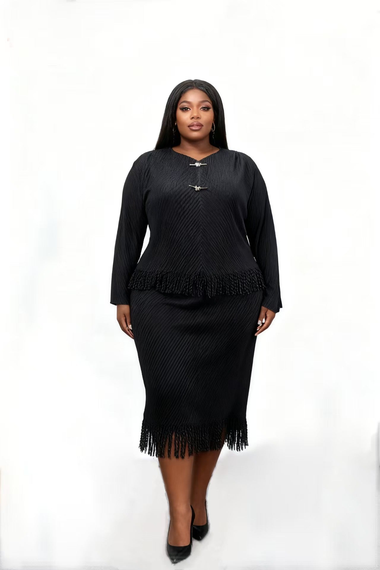 Heritage Fringe Skirt Set - 83019
