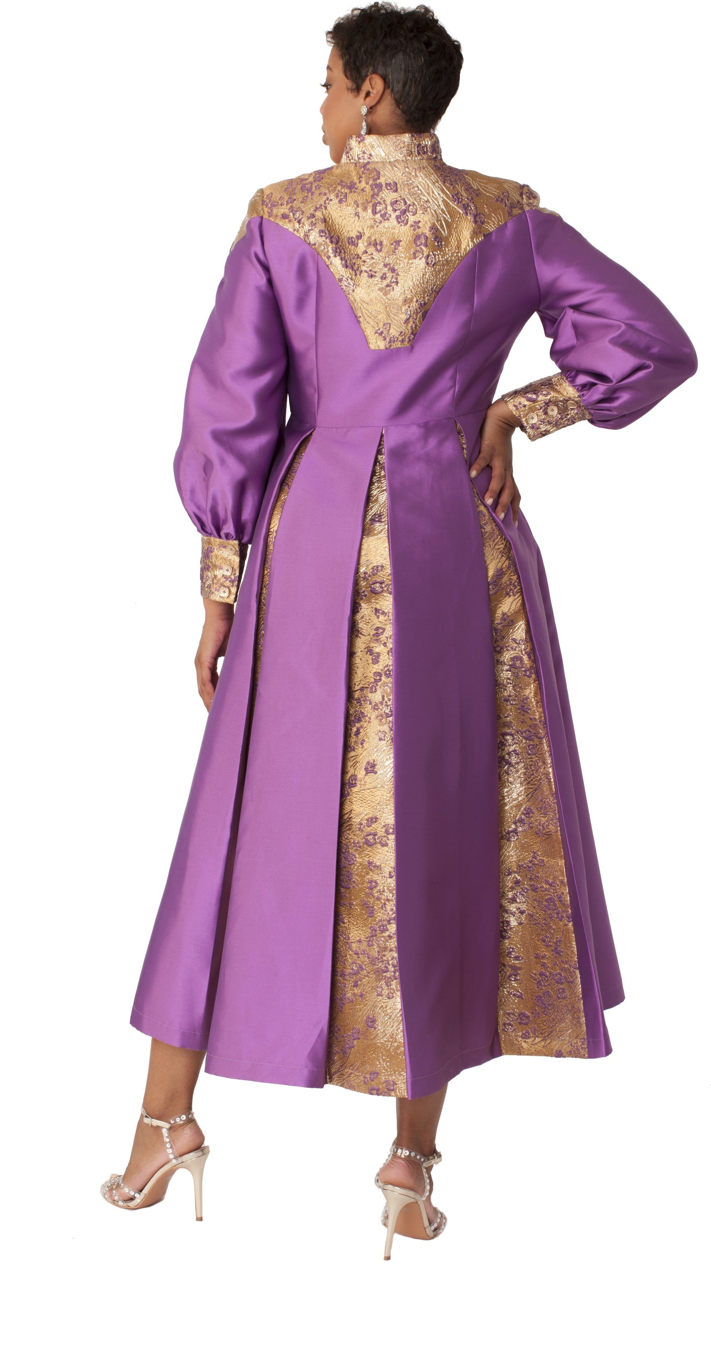 Elegant Women's Clergy Robe with Bishop Sleeves- 4851