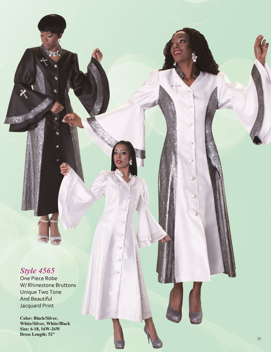 Divine Elegance Rhinestone Robe - 4565