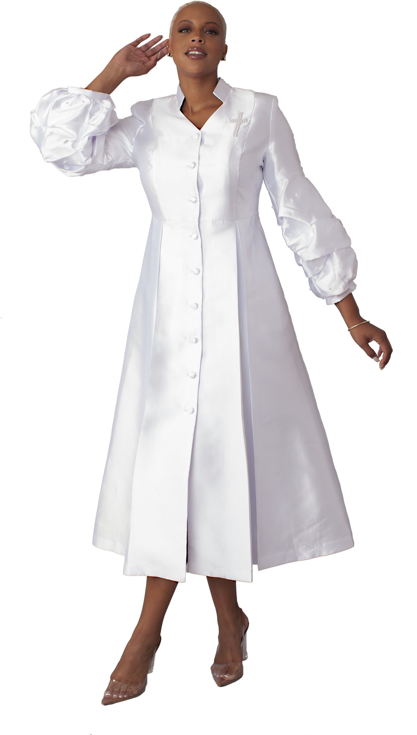 Womens Clergy Collar Cassock Robe