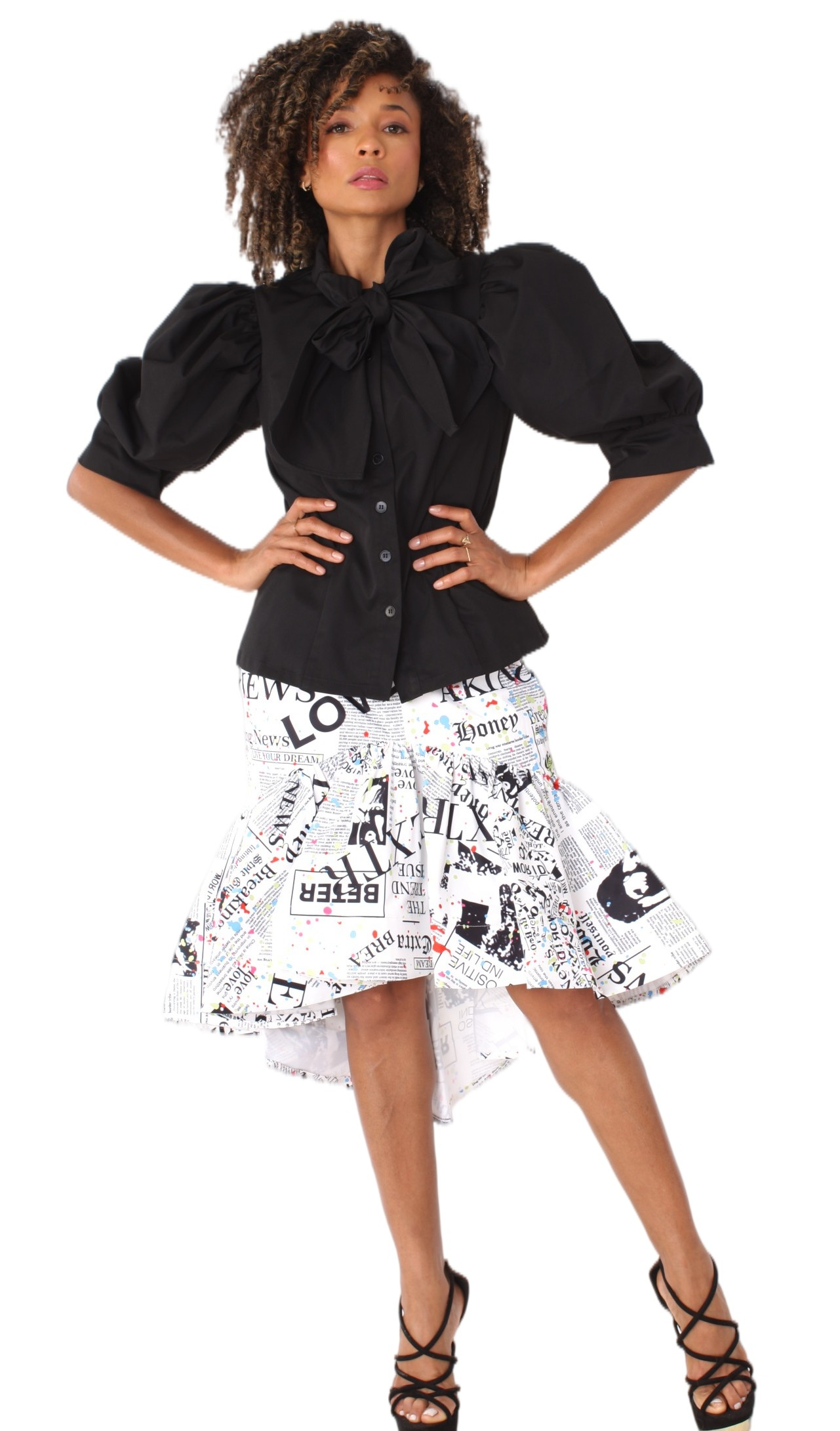 Ruffle Midi Skirt- 81886